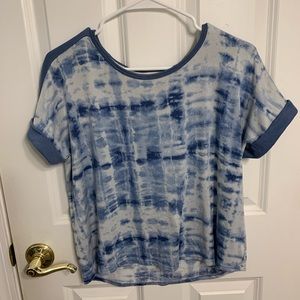 Lucky Brand Blue Tie Dye Tee Size Medium